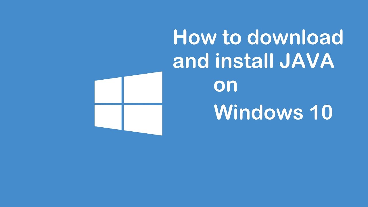 java update installer windows 10